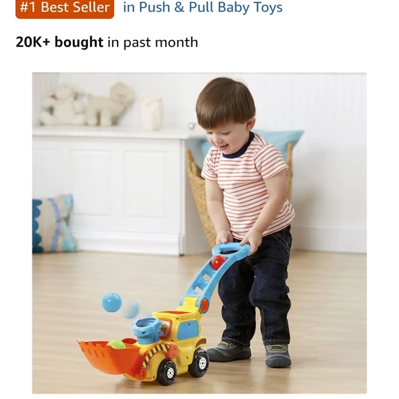 VTech Pop-a-Balls Push and Pop Bulldozer – Yellow - Picture 5 of 7